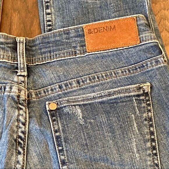 &DENIM by H&M Skinny Low Waist Distressed Jeans Sz 25 (US Sz 0) EUC - Picture 6 of 7